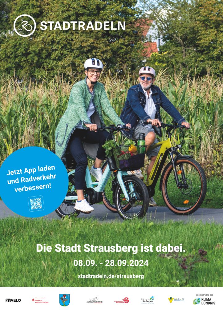 Plakat Stadtradeln in Strausberg 2024